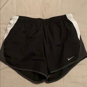 - Black and white nike shorts